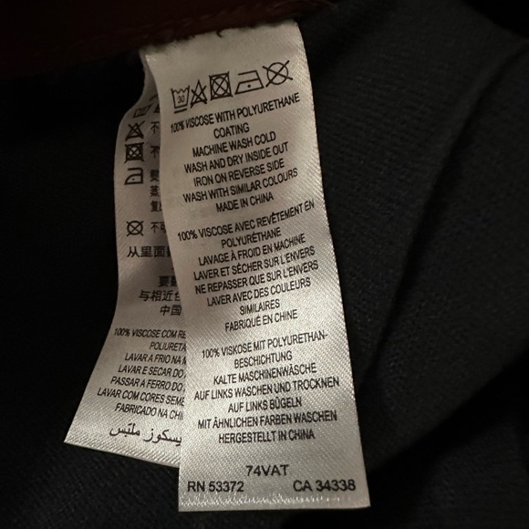 NWT French Connection Crolenda Women’s Faux Leather Trouser Bitter Chocolate - Picture 10 of 13